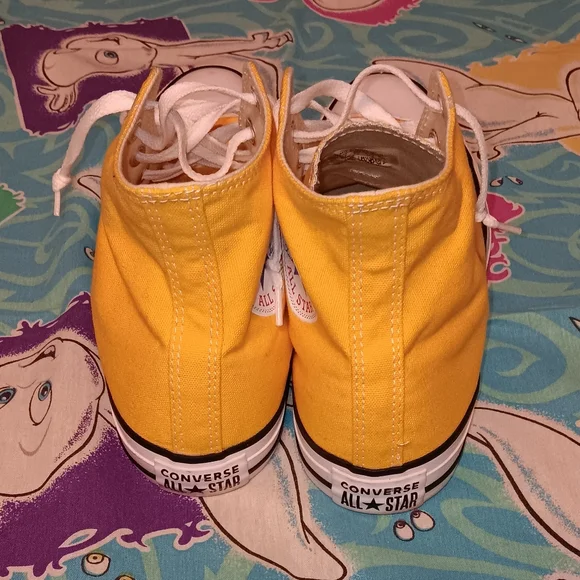 Converse All Star Yellow Chuck Taylor Shoes Sneakers - Picture 3 of 7